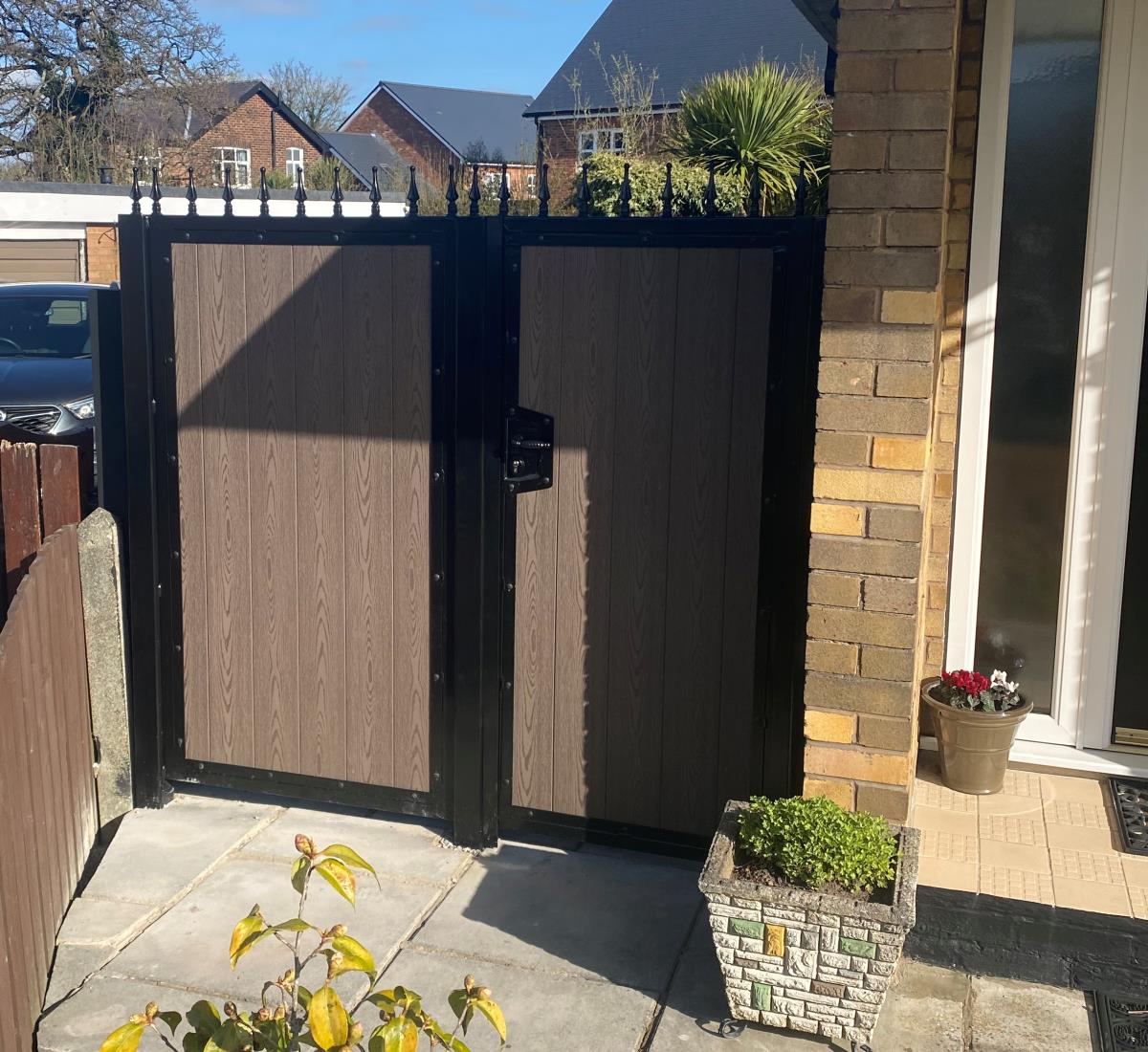 Composite side gate and panel installation to a property in Eccleston, near Chorley.